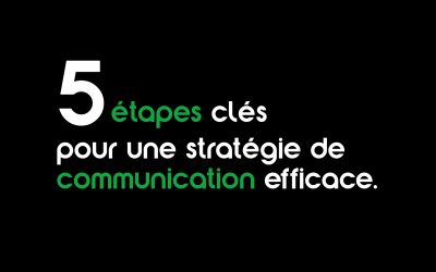 Les 5 étapes clés pour une stratégie de communication efficace